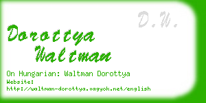 dorottya waltman business card
